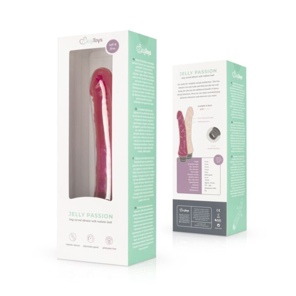 Jelly Passion - Realistische Vibrator - Roze - Afbeelding 2