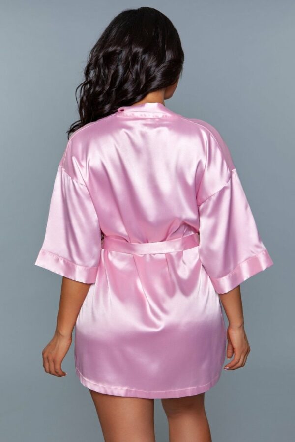 Getting Ready Satijnen Kimono - Roze - Afbeelding 4