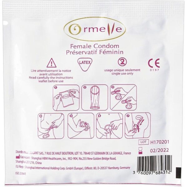 Ormelle vrouwencondoom 5 stuks - Afbeelding 4
