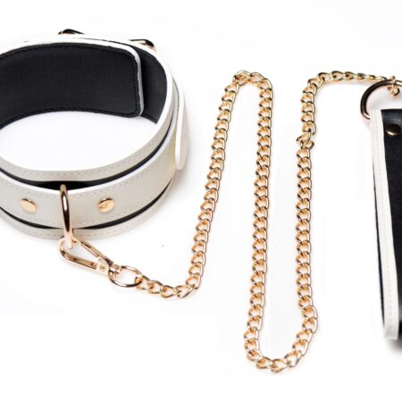 Kink in the Dark - Glow In De Dark Halsband Met Riem