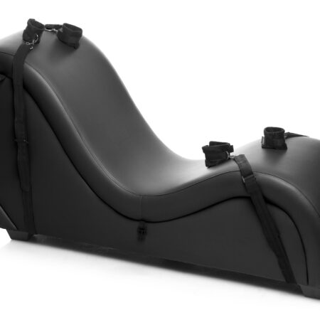 Kinky Seks Sofa Met Boeien en Positie Kussens - Zwart