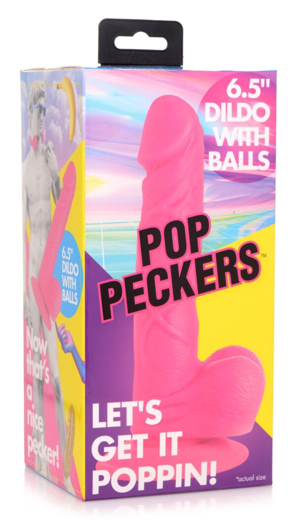 Poppin Dildo 16,5 cm - Roze - Afbeelding 5