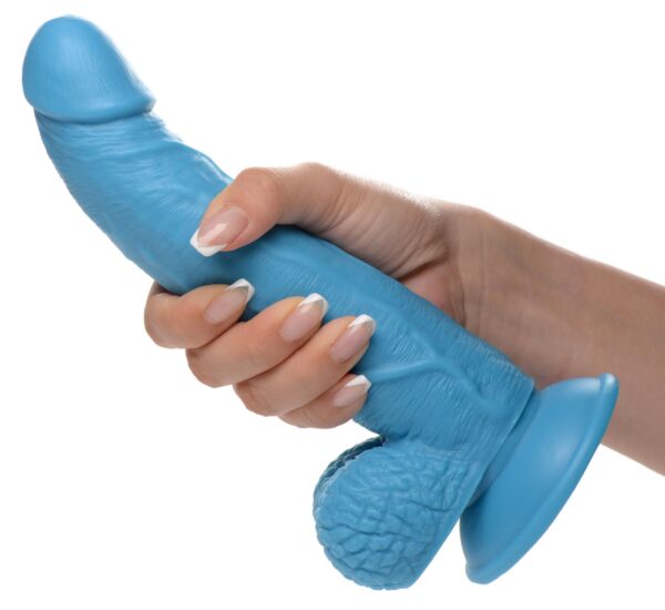 Poppin Dildo 19 cm - Blauw - Afbeelding 5