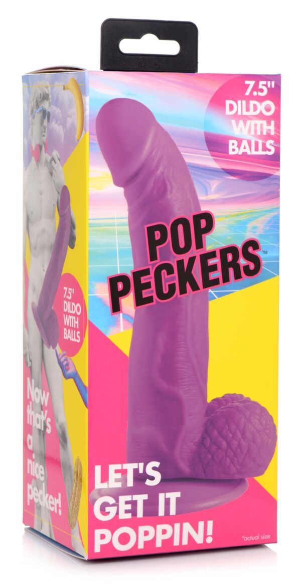 Poppin Dildo 19 cm - Paars - Afbeelding 6