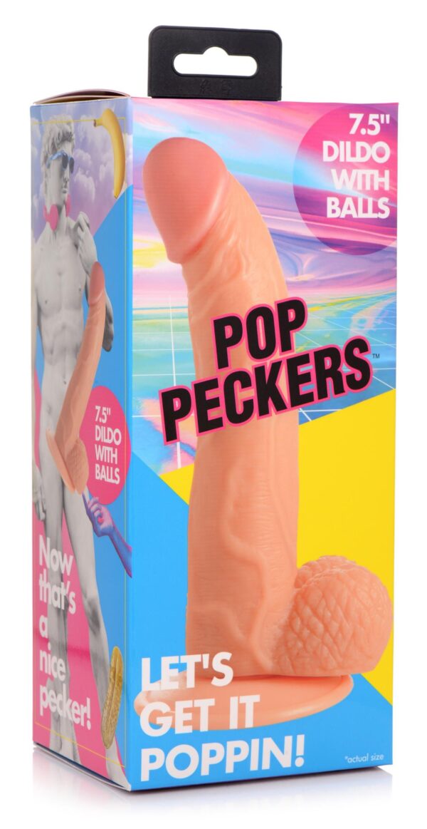 Poppin Dildo 19 cm - Beige - Afbeelding 7