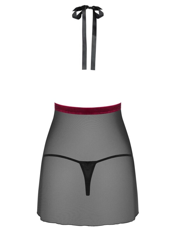 Rossita Babydoll Met Sexy String - Zwart - Afbeelding 4