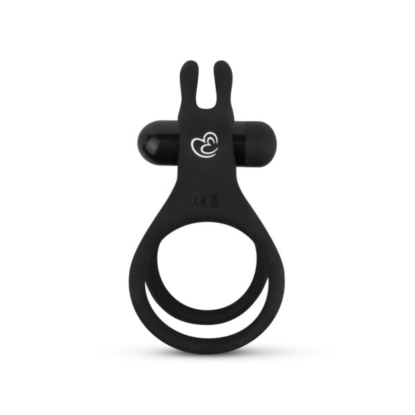 Share Ring - Dubbele Vibrerende Cockring Met Rabbit Oortjes - Afbeelding 5
