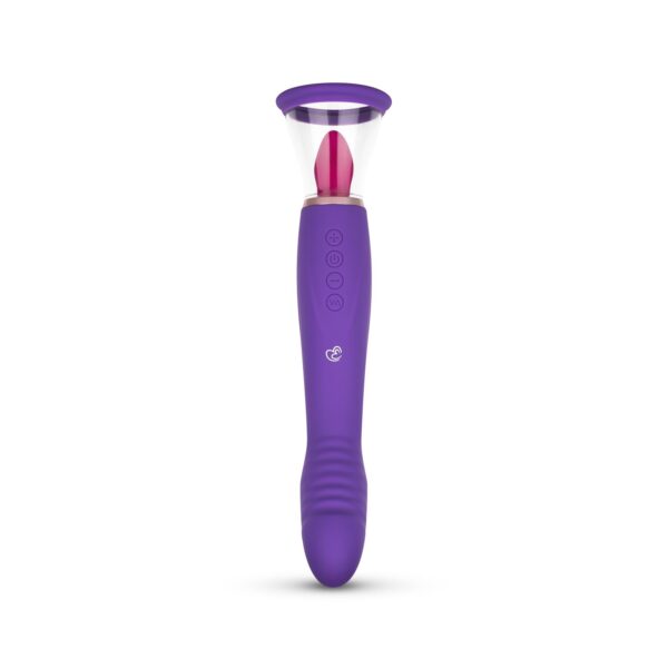 Pleasure Pump Met G-Spot Vibrator - Paars - Afbeelding 2