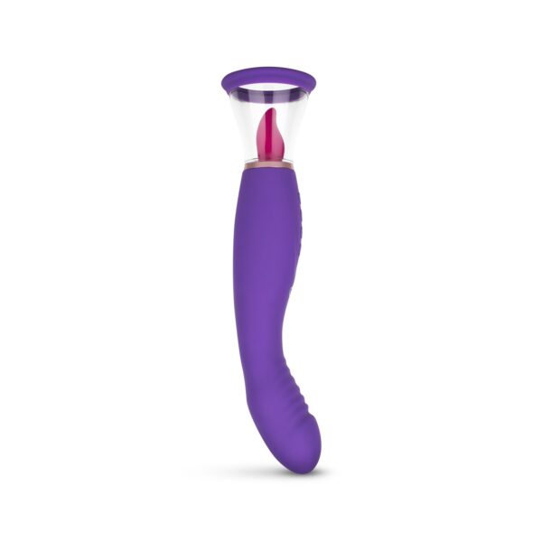 Pleasure Pump Met G-Spot Vibrator - Paars - Afbeelding 3