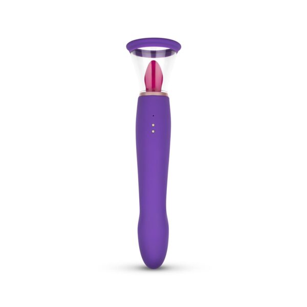 Pleasure Pump Met G-Spot Vibrator - Paars - Afbeelding 4