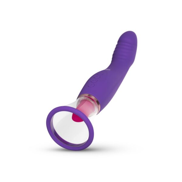 Pleasure Pump Met G-Spot Vibrator - Paars - Afbeelding 5
