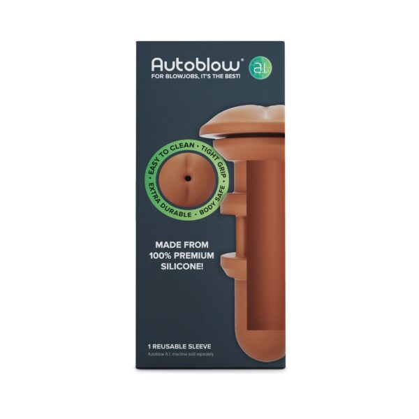 Autoblow - A.I. Siliconen Anus Sleeve - Bruin