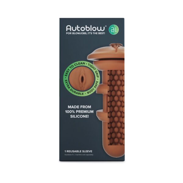 Autoblow - A.I. Siliconen Vagina Sleeve - Bruin