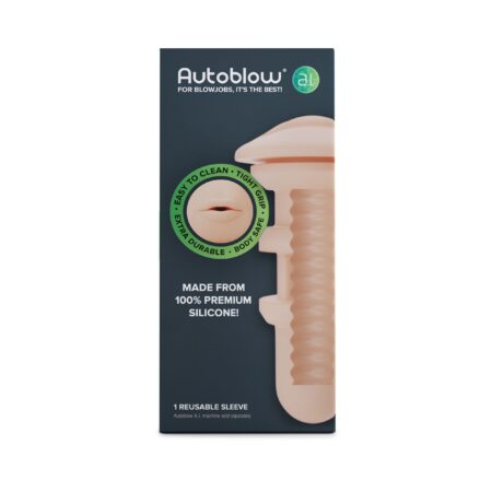 Autoblow - A.I. Siliconen Mond Sleeve - Beige