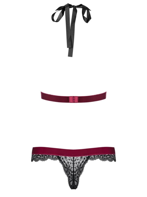 Rossita Kanten Body - Zwart/Rood - Afbeelding 8