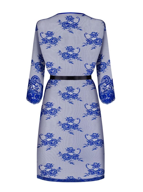 Cobaltess Kanten Kimono - Blauw - Afbeelding 4