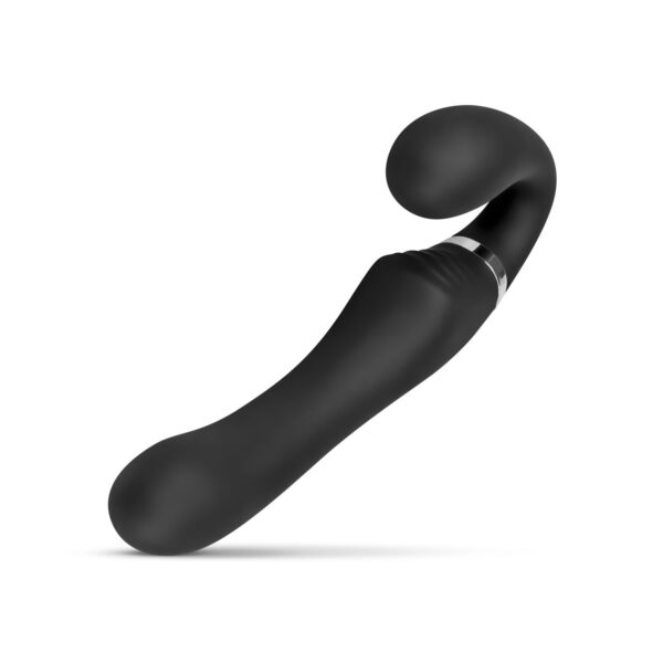 No-Parts - Avery Strapless Strapon Vibrerende Dildo 22 cm - Zwart - Afbeelding 9