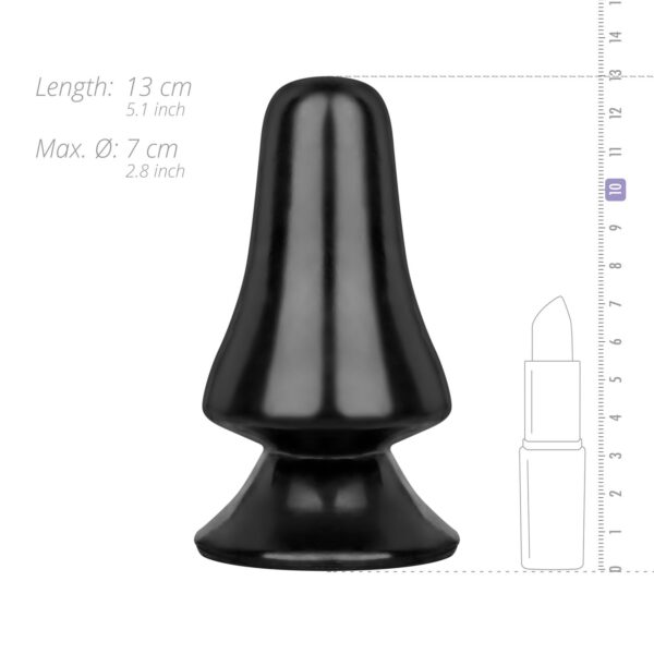 All Black Buttplug 12 cm - Zwart - Afbeelding 6