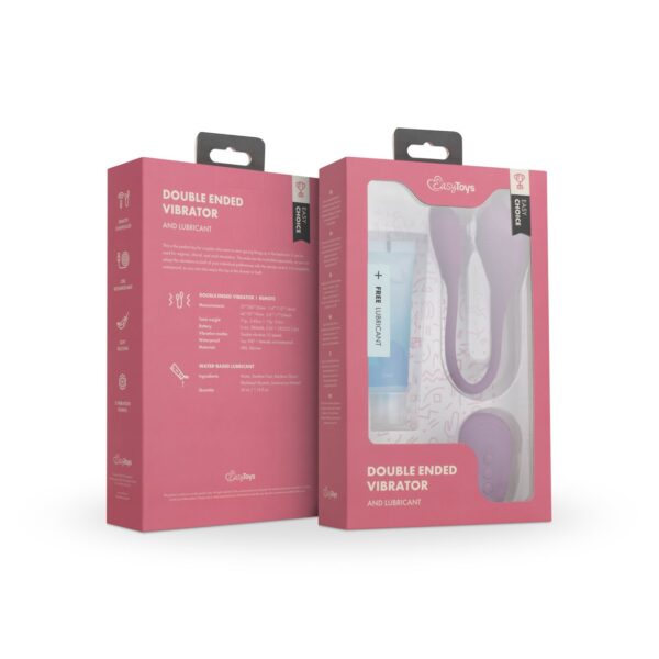 Easy Choice - Vibrerende Dubbele Stimulator & Glijmiddel - Gift Set - Afbeelding 9