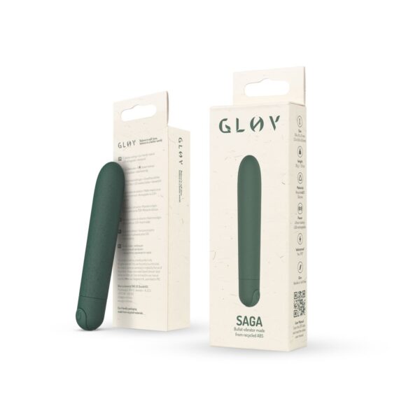 Gløv - Saga Eco Bullet Vibrator - Groen - Afbeelding 4