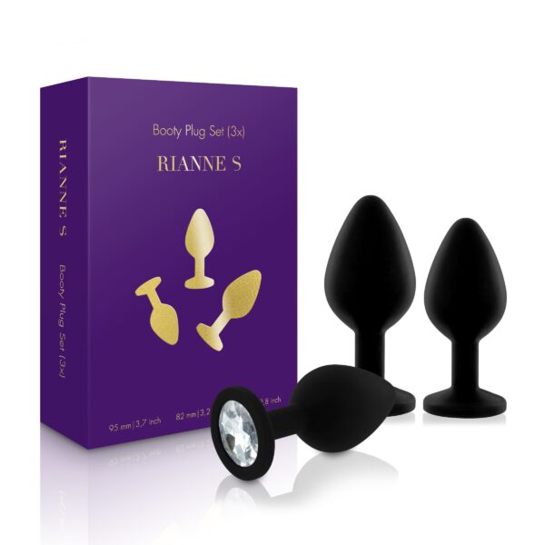 Rianne S - Soiree Booty Plug Set - Zwart - Afbeelding 6