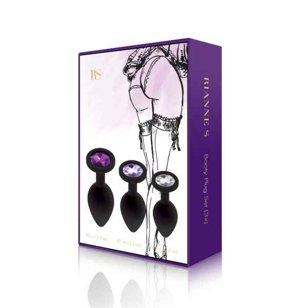 Rianne S - Soiree Booty Plug Set - Zwart - Afbeelding 8