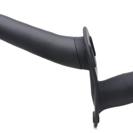 Power Pegger Dubbele Strap-On Vibrator - Zwart