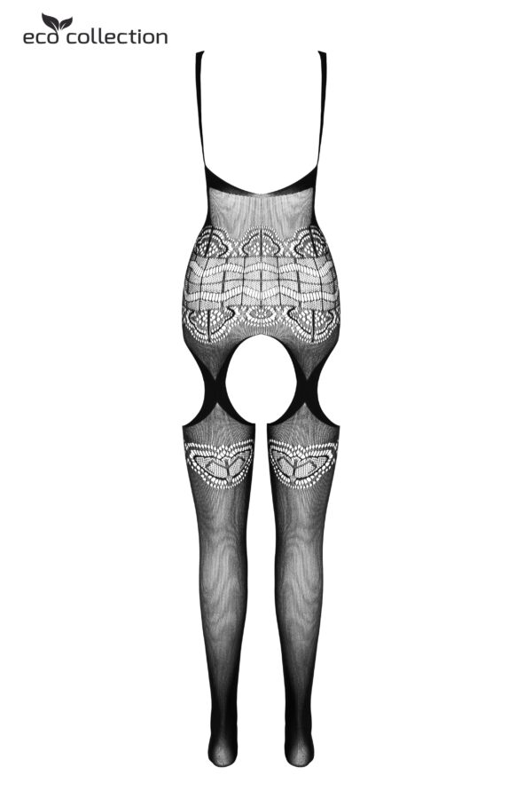 Jarretel Catsuit met design zwart - Afbeelding 4