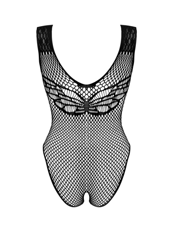 Sexy Body Met Open Kruis Curvy - Zwart - Afbeelding 4