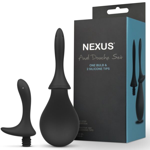 Nexus - Intieme Douche Set Met Twee Siliconen Tuitjes - Afbeelding 5