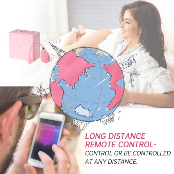 Magic Sundae App Controlled Vibratie Eitje - Roze - Afbeelding 5