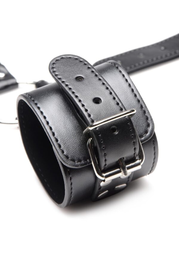 Halsband Met Polsboeien Restraint Set - Zwart - Afbeelding 7