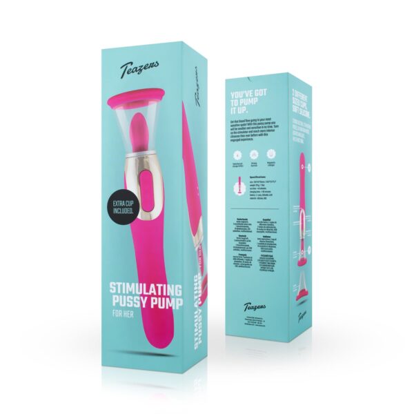 Teazers - Pleasure Pump Met G-Spot Vibrator - Roze - Afbeelding 14
