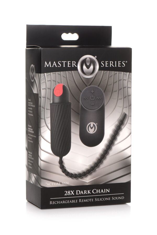 Dark Chain Oplaadbare Dilator Met Afstandsbediening - Zwart - Afbeelding 8