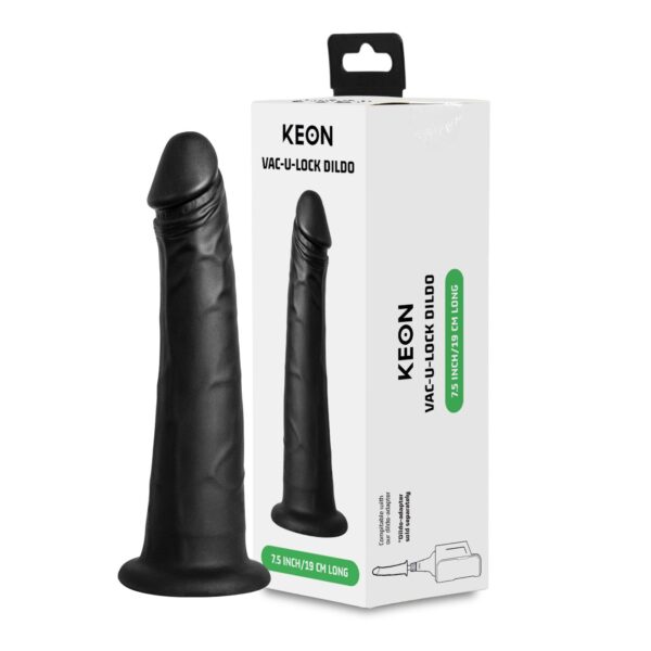 Kiiroo - Vacuum-Lock Dildo - Zwart - Afbeelding 2