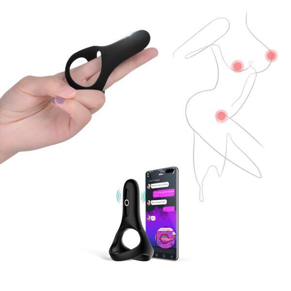Magic Motion - Rise Smart Vibrerende Cockring - Black - Afbeelding 5