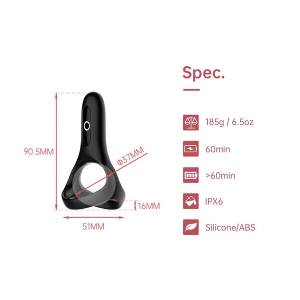 Magic Motion - Rise Smart Vibrerende Cockring - Black - Afbeelding 6