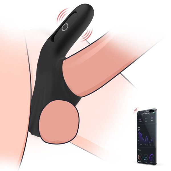 Magic Motion - Rise Smart Vibrerende Cockring - Black - Afbeelding 9