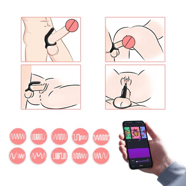 Magic Motion - Rise Smart Vibrerende Cockring - Black - Afbeelding 10