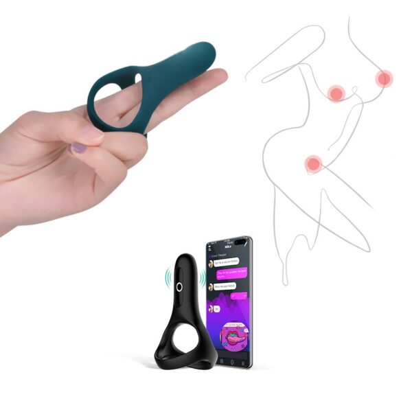 Magic Motion - Rise Smart Vibrerende Cockring - Groen - Afbeelding 5