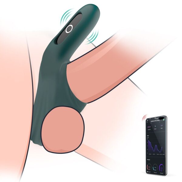 Magic Motion - Rise Smart Vibrerende Cockring - Groen - Afbeelding 9