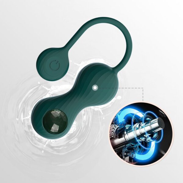 Magic Motion - Duo Smart Kegel Vibrator met Gewichtenset - Groen - Afbeelding 7