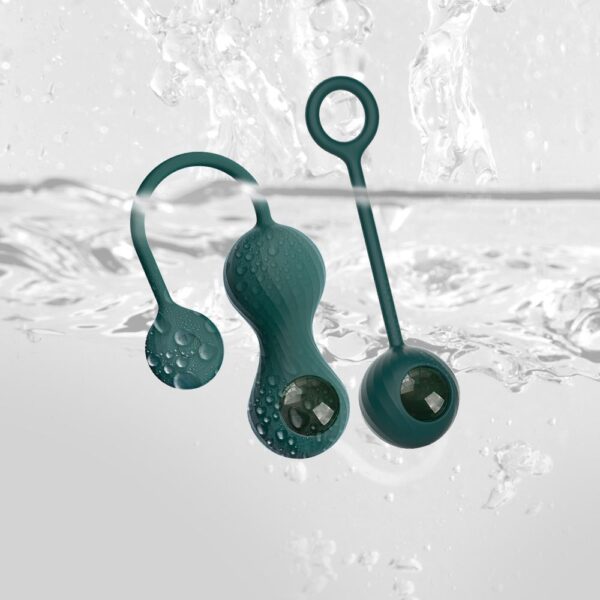 Magic Motion - Duo Smart Kegel Vibrator met Gewichtenset - Groen - Afbeelding 8