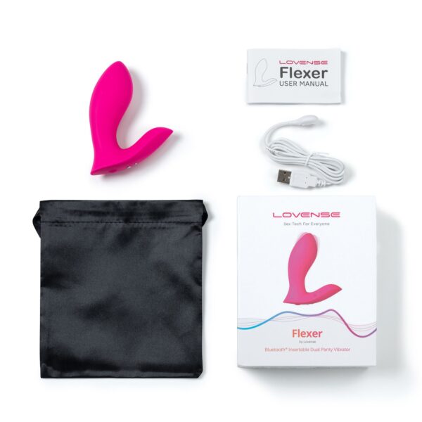 Lovense - Flexer Inbrengbare Dubbele Panty Vibrator - Afbeelding 5
