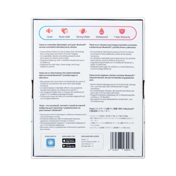 Lovense - Flexer Inbrengbare Dubbele Panty Vibrator - Afbeelding 9