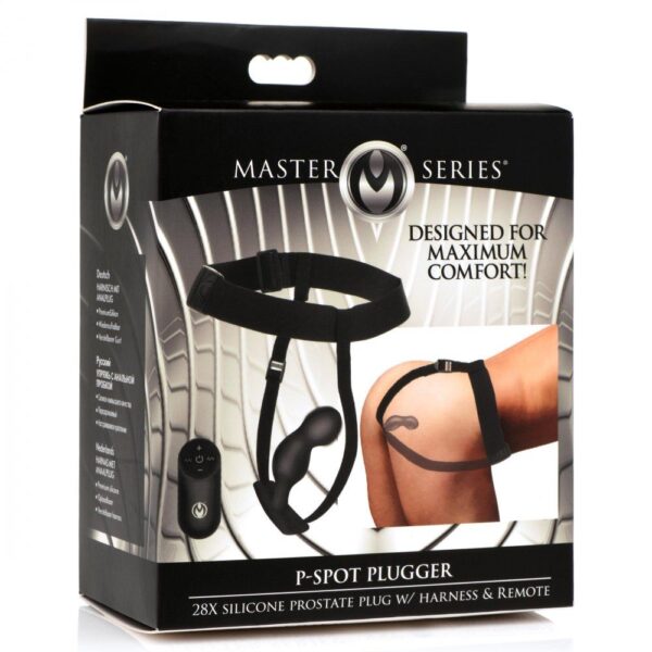 P-Spot Plugger Anaalplug met Harnas & Afstandsbediening - Afbeelding 11