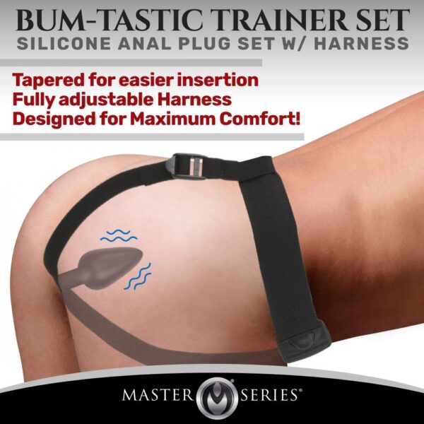 Bum-Tastic Vibrerende Anaal Plug met Harnas & Afstandsbediening - Afbeelding 10