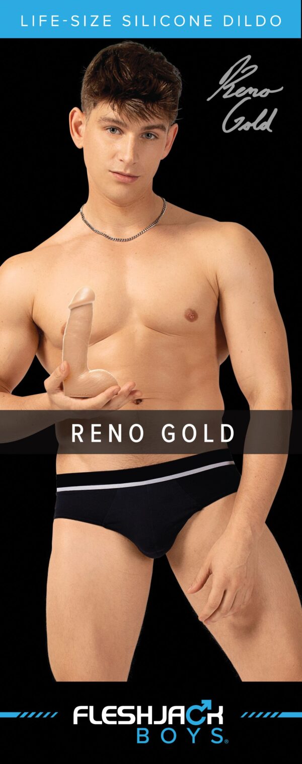 Fleshjack Boys - Reno Gold Dildo - Afbeelding 5