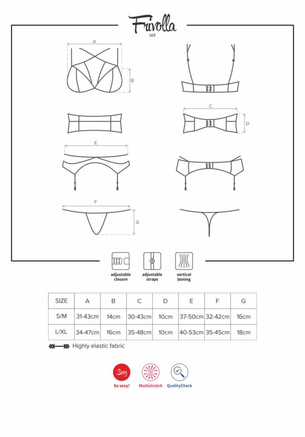 Cobra Nive Lingerie Set - Zwart - Afbeelding 7