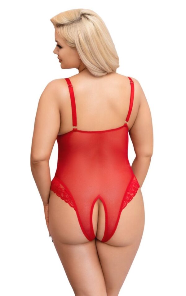 Body Met Open Kruisje - Rood - Afbeelding 3